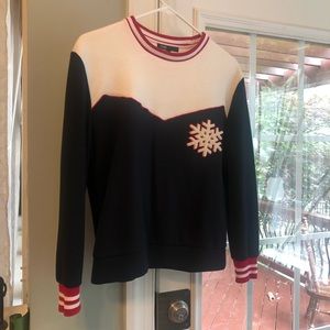 Maje top with snowflake